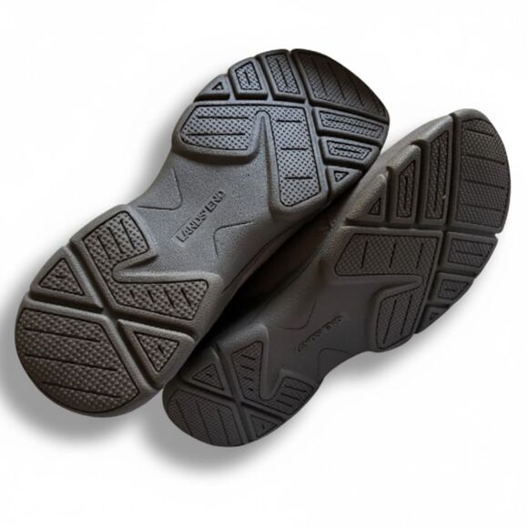 Lands’ End 11B All Weather Suede Zip Moc Shoes Beige Insulated Comfort Casual - Picture 9 of 11